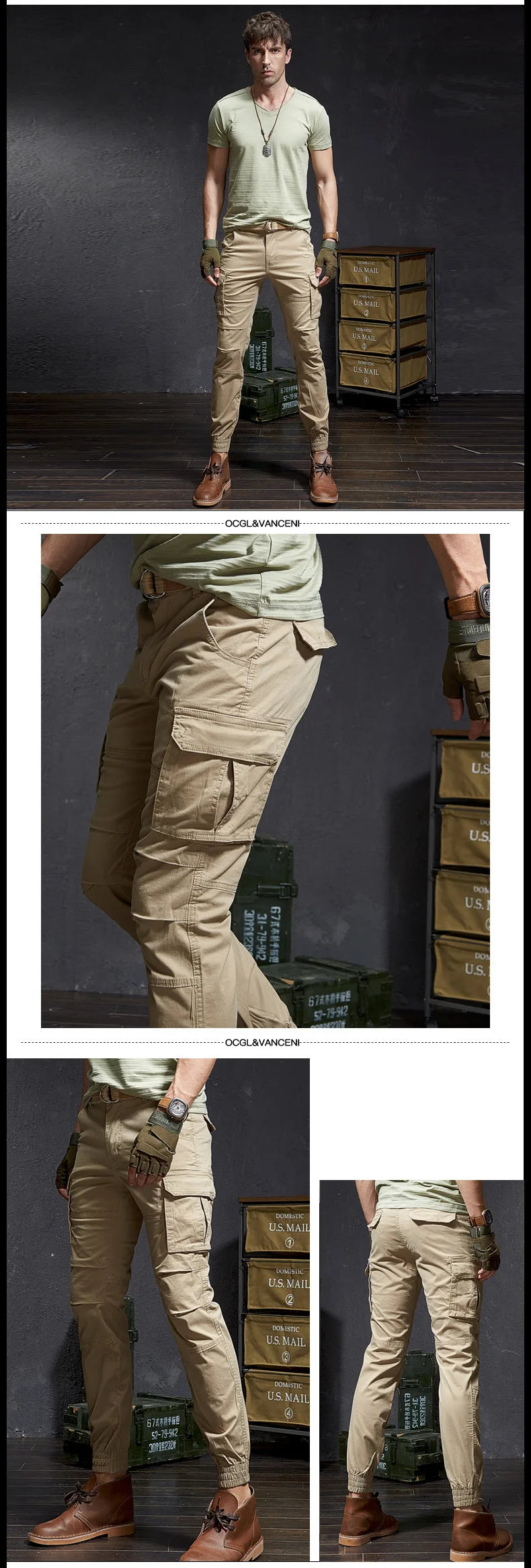 Camouflage Cargo Joggers