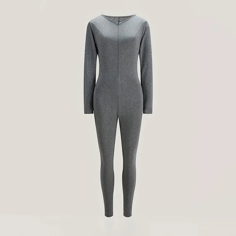 Long-Sleeve Jumpsuit